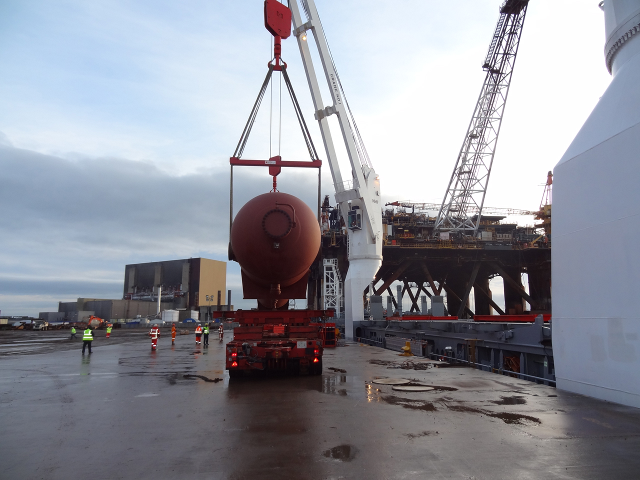 Pipeline Equipment Shipped to Able Seaton Port