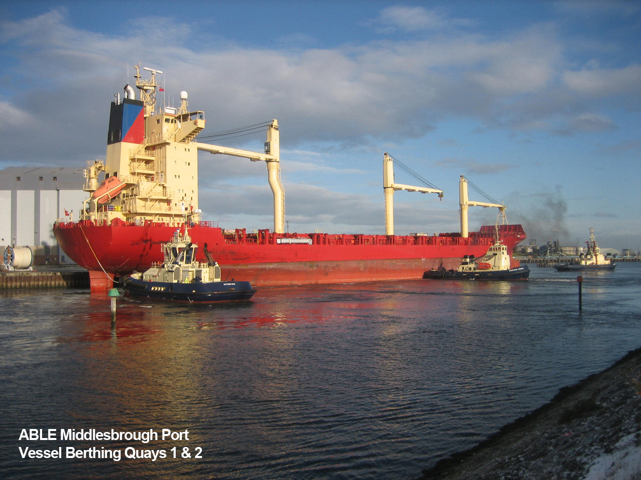 Able Middlesbrough Port Vessel Berthing Quays 1 and 2